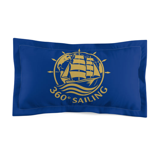 Sailing Ship Microfiber Pillow Sham — 360 Sailing Nautical Decor