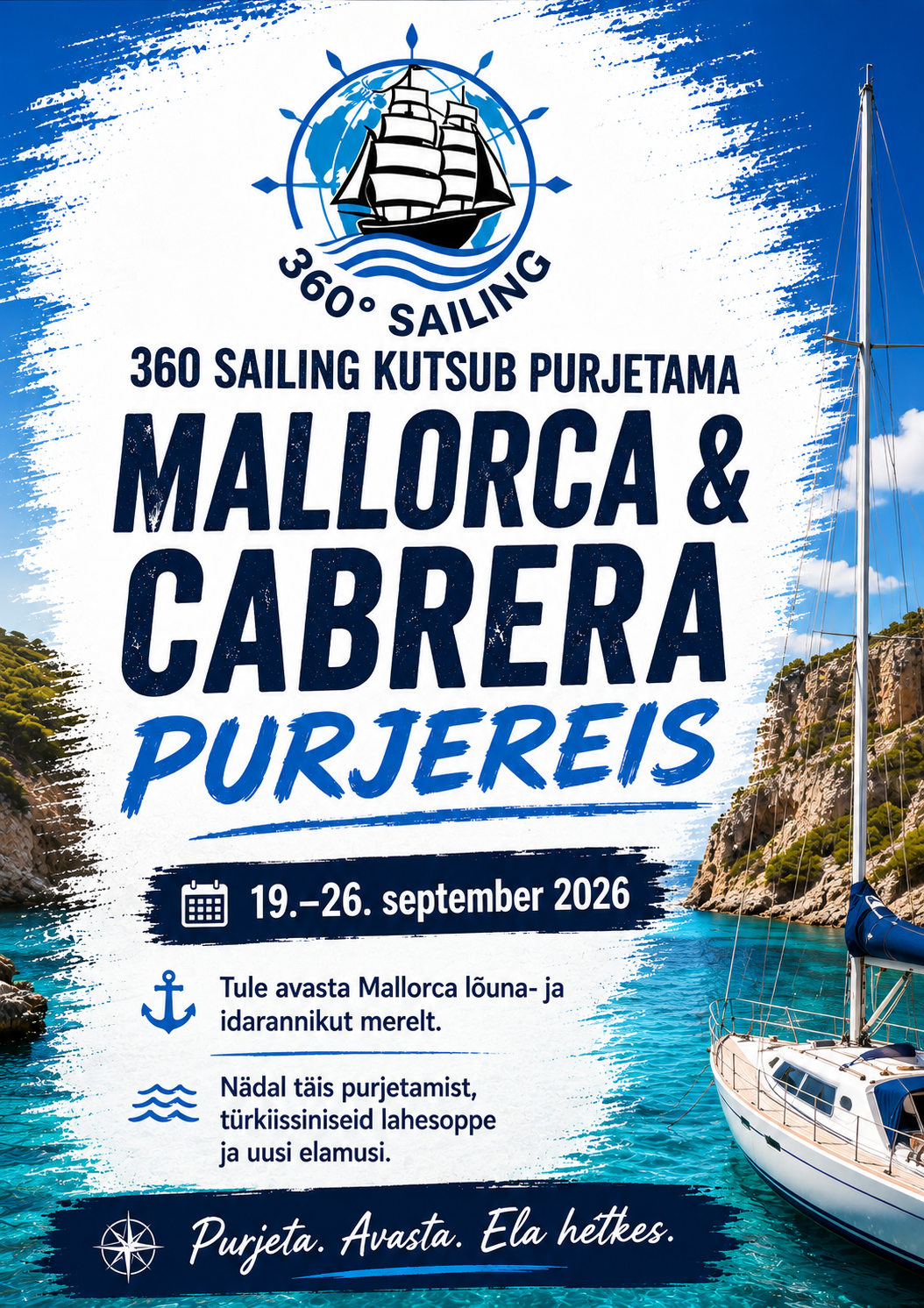 MALLORCA &  CABRERA PURJEREIS – 7 PÄEVA. 29-26.07.2026